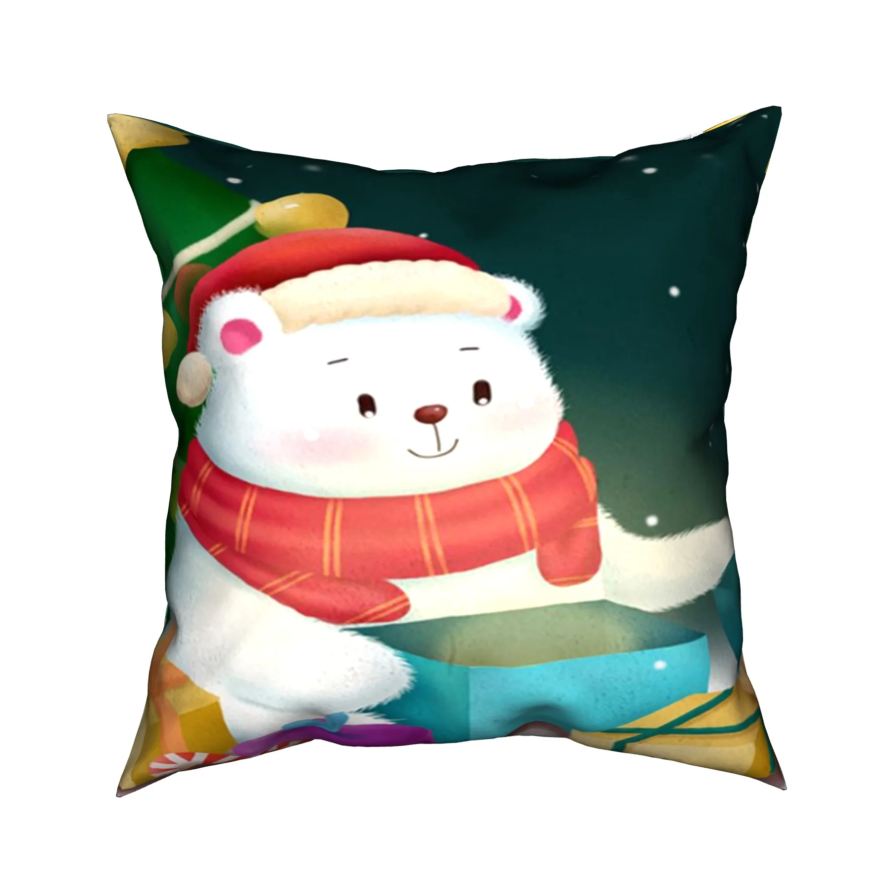 

Christmas Pillow Cases Cushion Cover 50x50 Covers Decorative Sofa 45*45 Velvet Home Textile