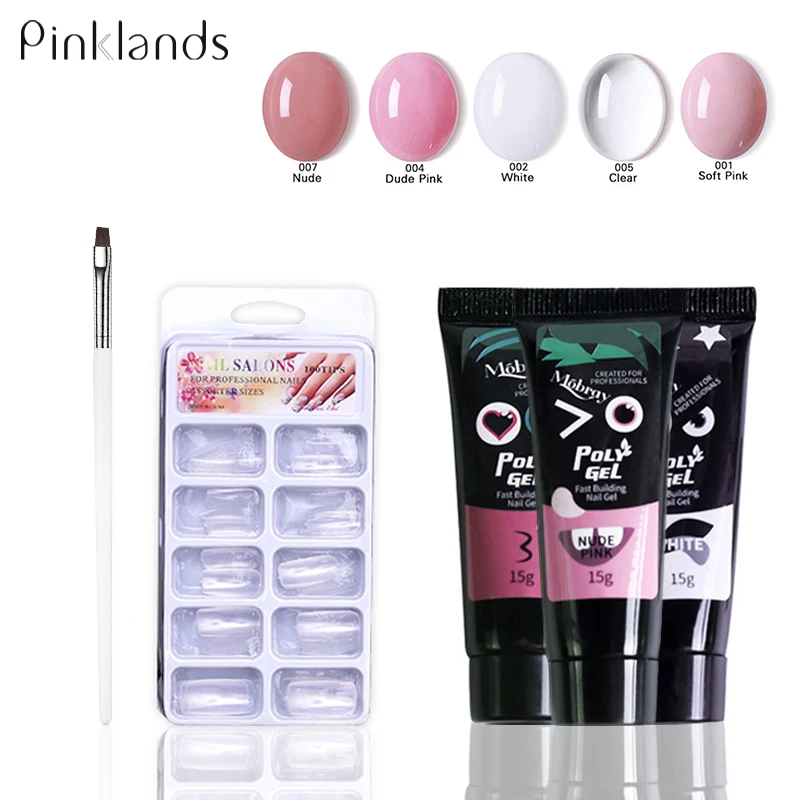 Pinkland гель для ногтей акриловый палец удлиняющий щетка инструмент УФ быстрое