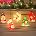 Рождественские подвесные светильники, рождественские украшения, украшения для новогодней елки, огни для рождественской елки, украшения для новогодней елки