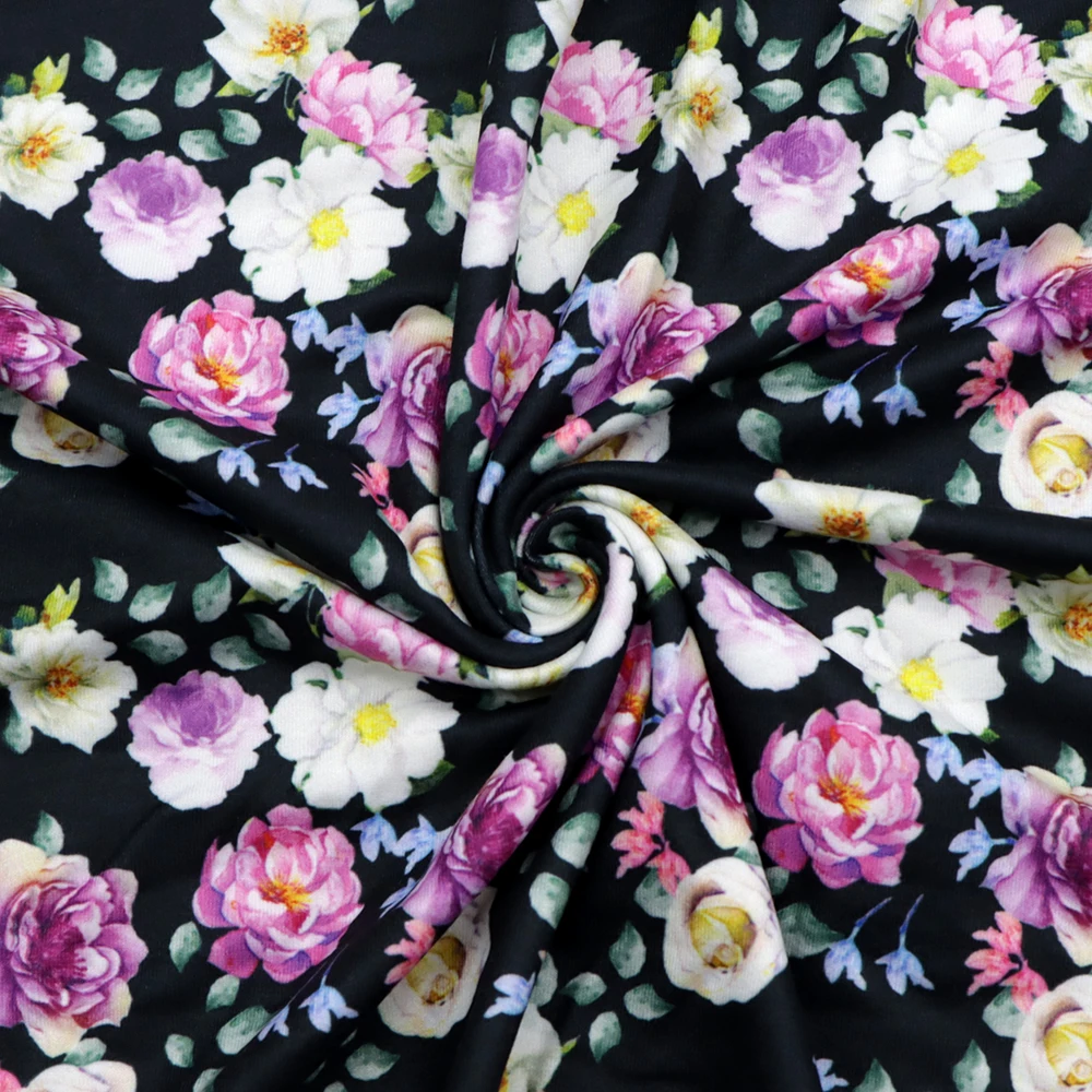 

50*140cm 4 Ways Stretch Double Brushed Poly Knit Fabric for Tissue Kids Home Textile for Doll Clothes Wedding Dress,1Yc11449