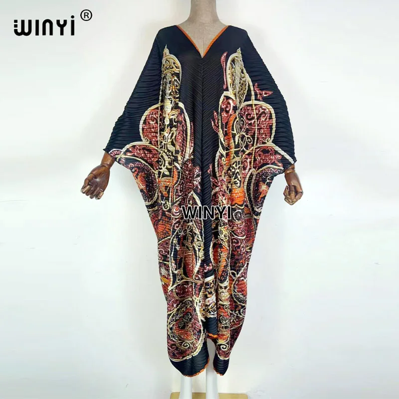 Женское платье с принтом в европейском стиле элегантное Свободное длинное макси