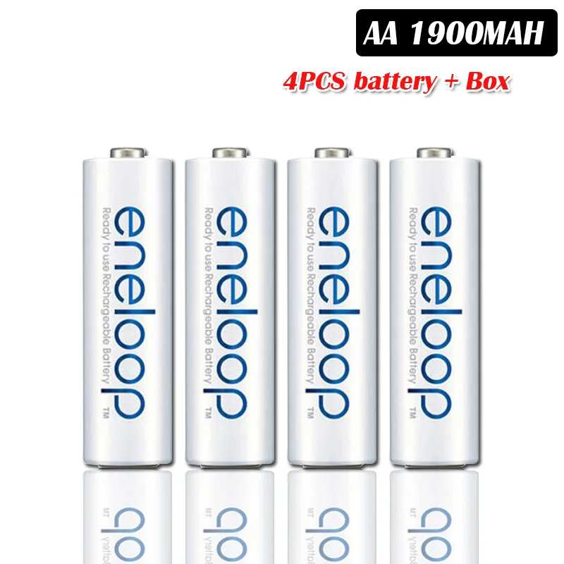 4pcs Panasonic 1,2 V 1900mAh Ni-MH AA батареи для камеры игрушка-фонарик предварительно заряженные аккумуляторы сделанные в Японии - Цвет: 4pcs