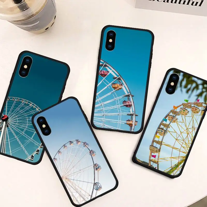 

Ferris wheel Playground Phone Case For iphone 12 11 13 7 8 6 s plus x xs xr pro max mini