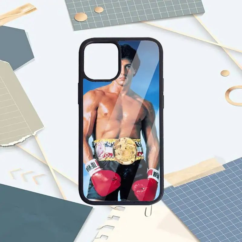 

Rocky Balboa Phone Case PC for iPhone 11 12 pro XS MAX 8 7 6 6S Plus X 5S SE 2020 XR