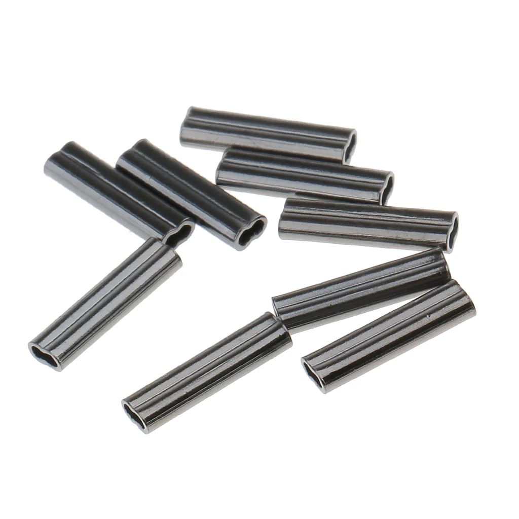 100 шт. 10 мм двойные медные муфты для лески трубчатые щипцы 0 8 мм|Рыболовные снасти|