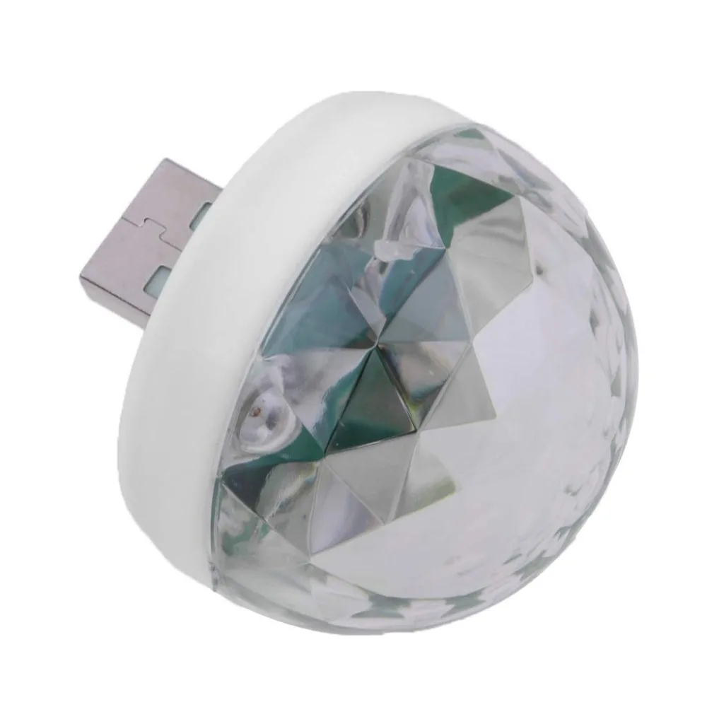 Мини USB led вечерние светильник s портативный хрустальный волшебный шар для дома