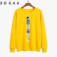 zogaa 2021 new fallwinter pullover sweatshirt mens round neck printing harajuku hoodie trend pullover top jacket large size