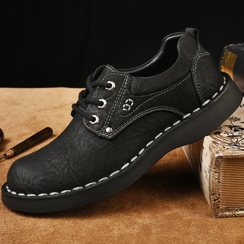 

Shoe Casual Man Casual Shoes Man Fashion Sapatos Zapatos De Hombre 2020 New Men Breathable Leisure Sapato Masculino Leather
