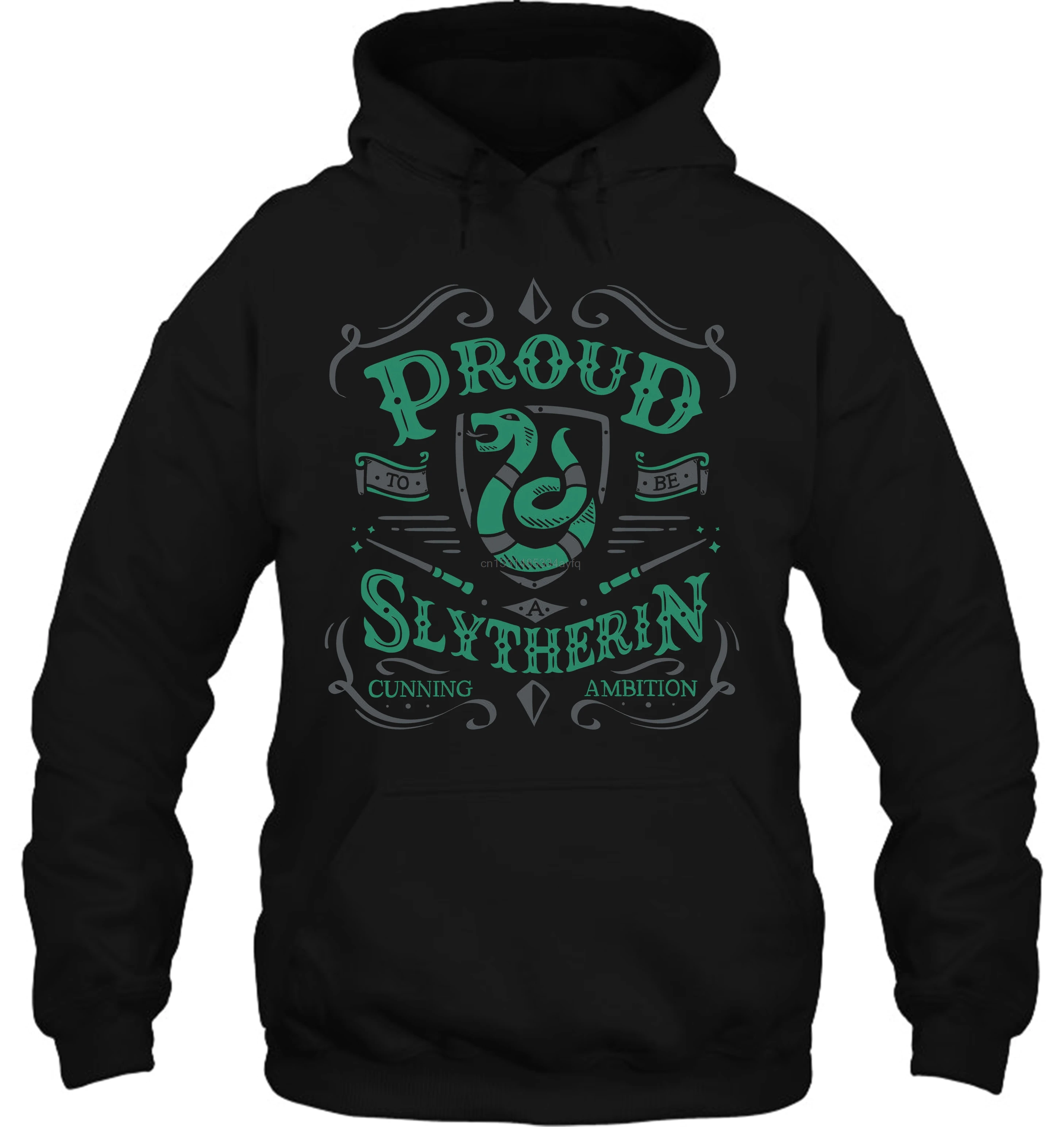 Men Hoodie Proud to be a Slytherin funny printed Women Streetwear | Мужская одежда
