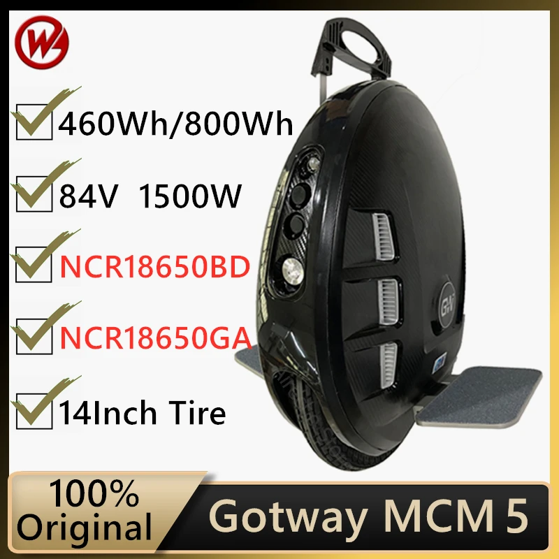 

Оригинальный Одноколесный Электрический самобалансирующийся скутер Begode Gotway MCM5 84 в 800 Втч, 14-дюймовый Одноколесный Электрический скутер
