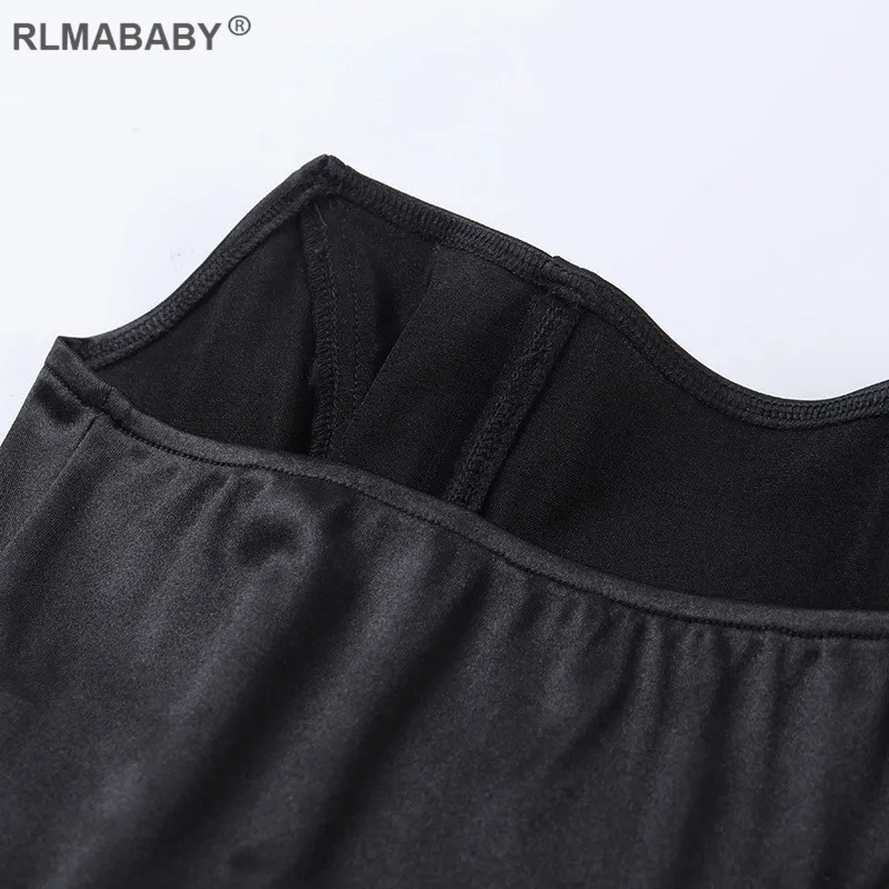 RLMABABY, атласный корсет без бретелек, сексуальный женский розовый укороченный топ, тонкий женский черный короткий топ с открытыми плечами, вечерние топы для ночного клуба, красный топ на бретелях
