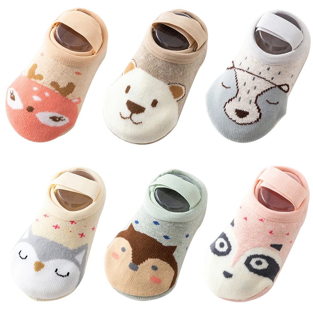 Baby Socks Boat Cotton Toddler Floor Cute Cartoon infant Anti-slip socks Girl Boy Soft Dropship | Детская одежда и обувь