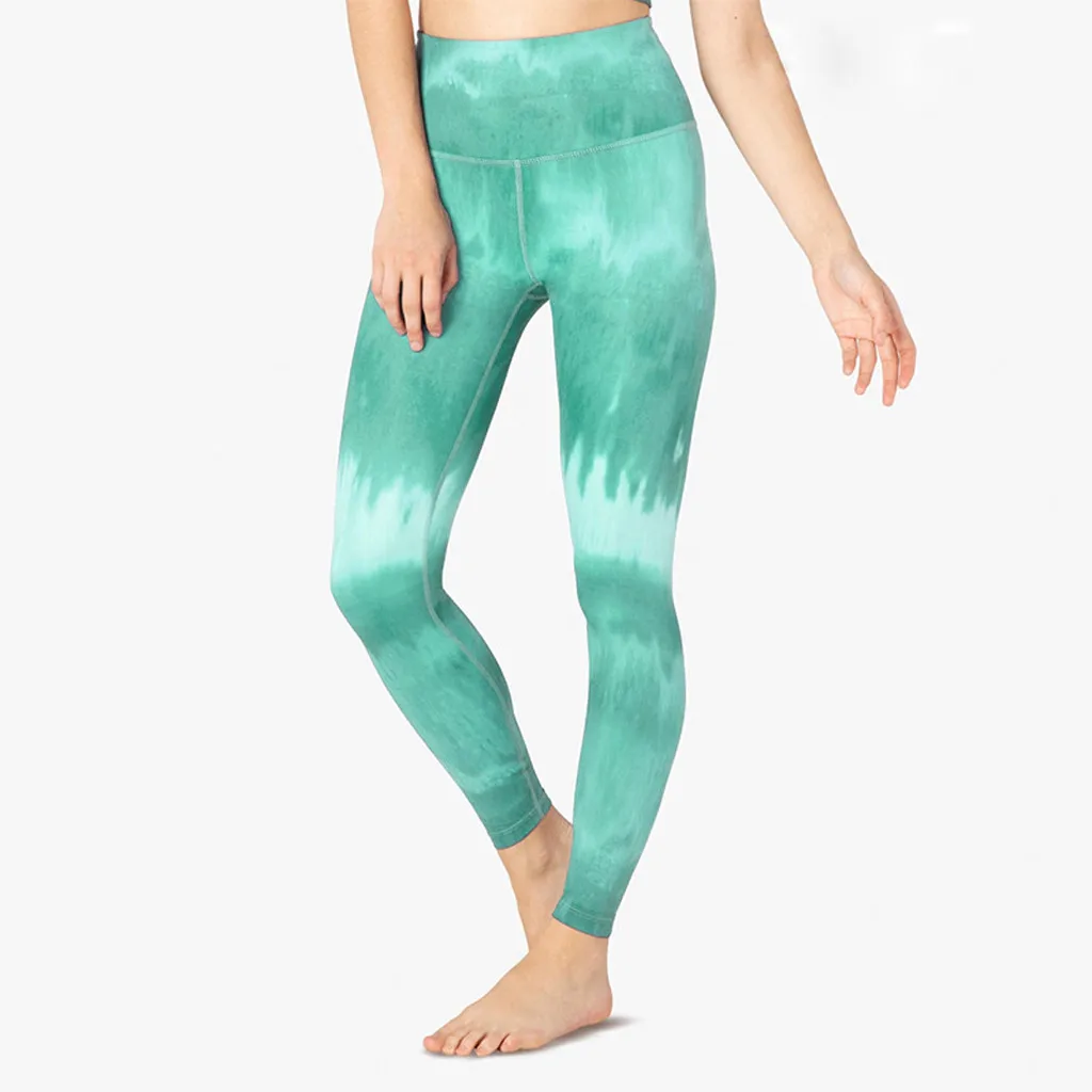 Штаны для йоги женские сексуальные леггинсы трико с эффектом пуш-ап спортивная