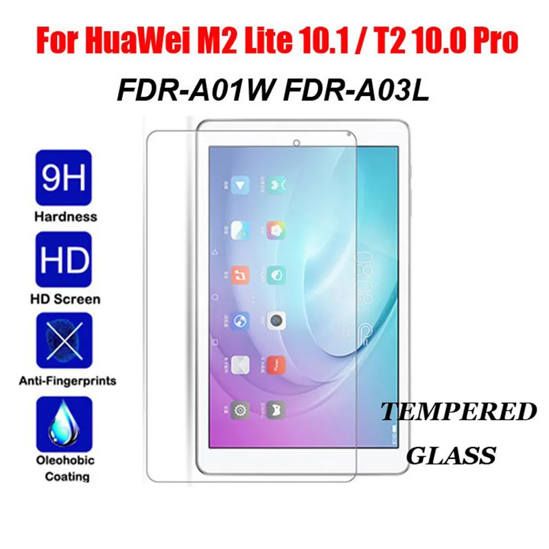 Протектор экрана из закаленного стекла для Huawei M2 Lite 10 1 дюймов FDR A01W A03L планшет