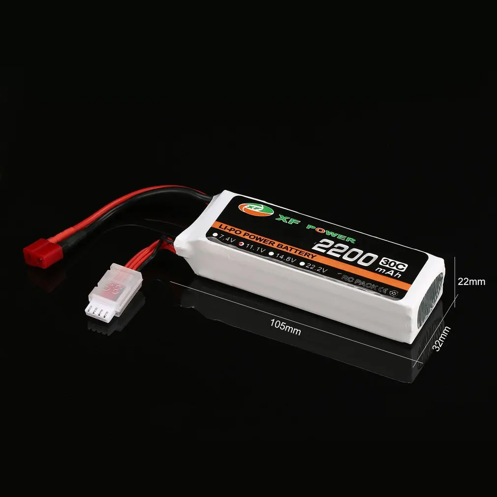 XF POWER Батарея 11 1 V 2200 мА/ч 30C 3S 3S1P Lipo с t-образной вилкой Перезаряжаемые для