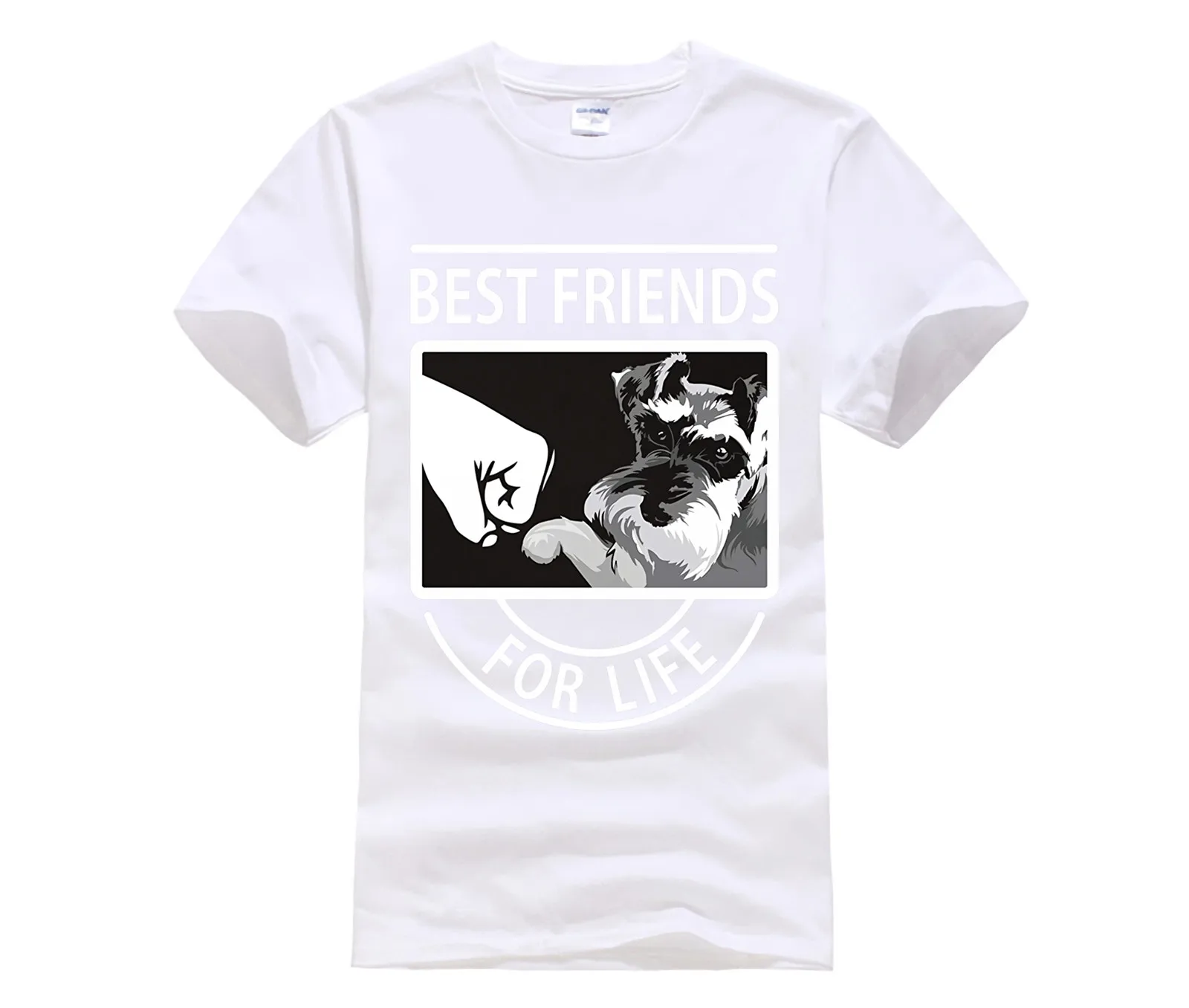 

Men's Print Casual 100% Cotton T-Shirt Popular BEST FRIENDS FOR LIFE fashion T-shirt men