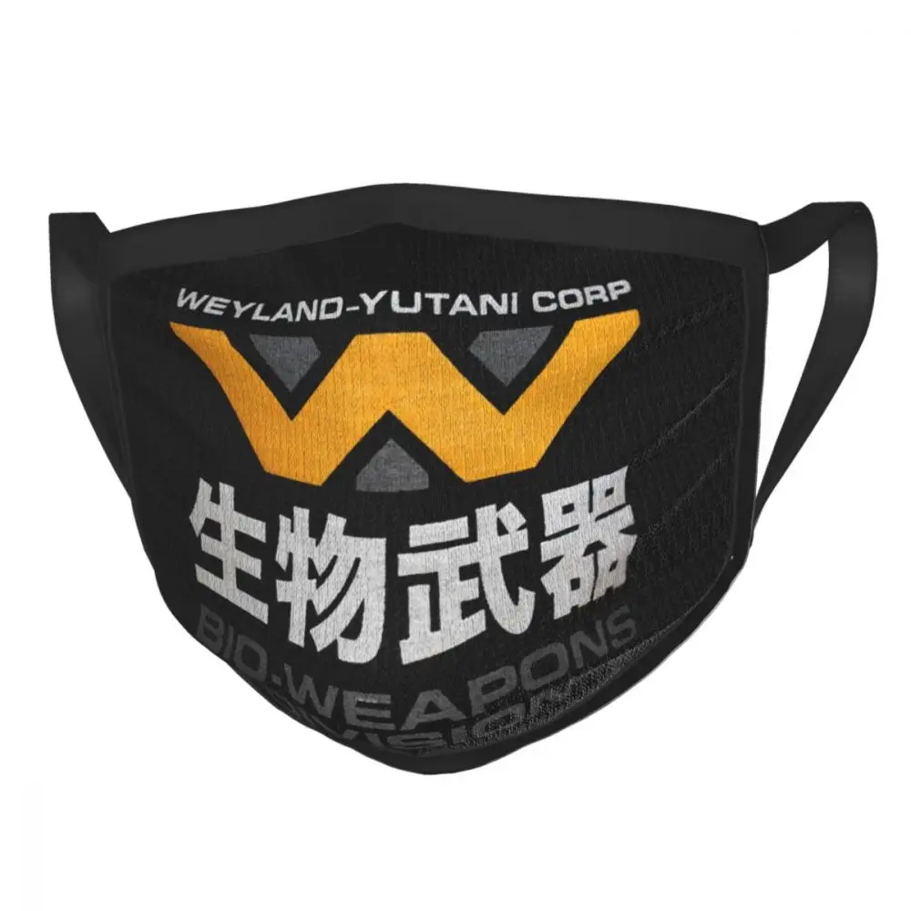 

Alien Prometheus Weyland Yutani Corporation Reusable Mouth Face Mask WYLND YTN Anti Haze Dustproof Mask Protection Respirator