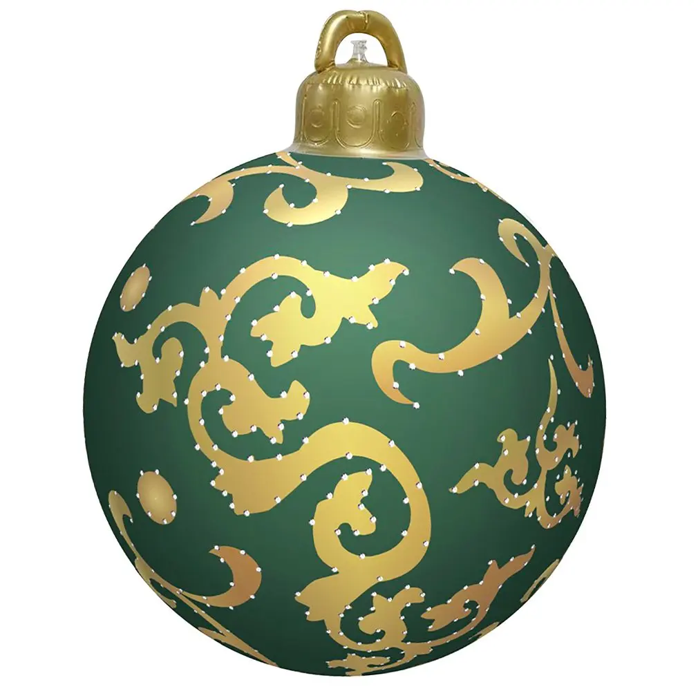 

Outdoor Christmas Inflatable Decorated Ball PVC Inflatable Ball Giant Christmas Inflatable Ball Christmas Tree Decorations