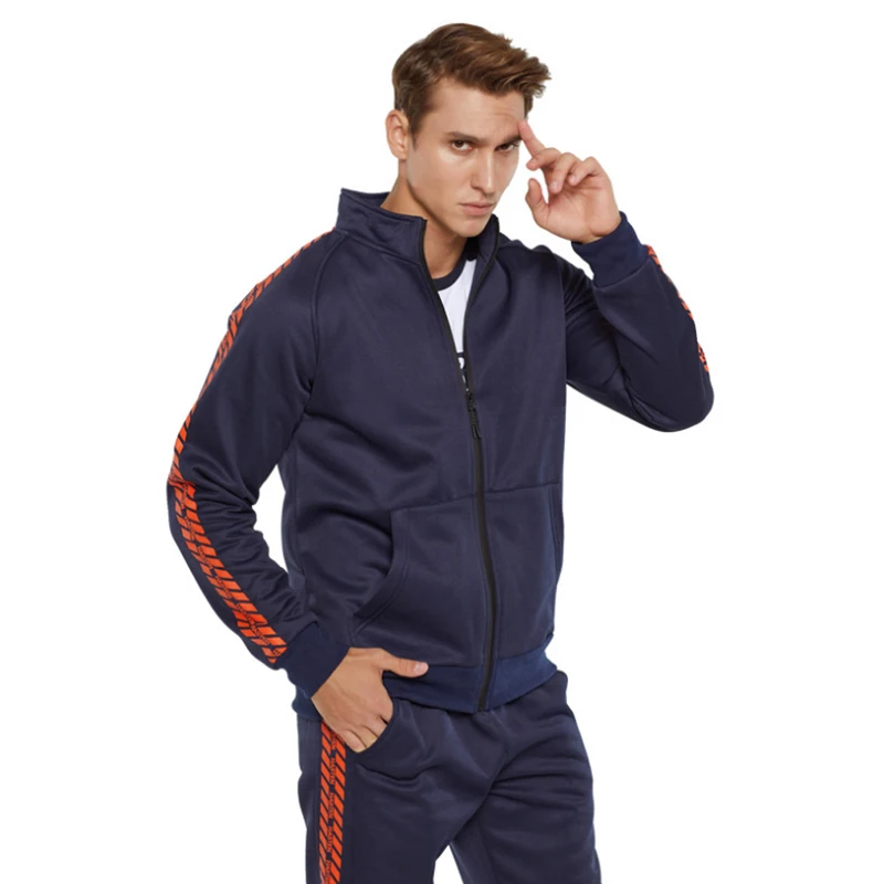 

Спортивный костюм мужской из 2 предметов, пуловер с капюшоном, свитшот, тренировочный комплект, толстовка, спортивные штаны, весна-зима 2020