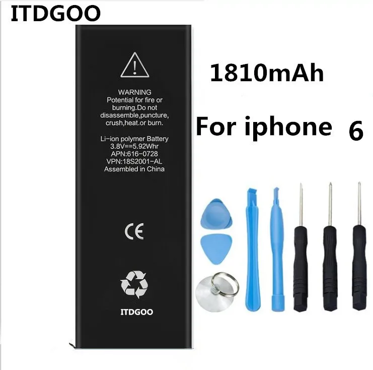 Трек номер Новые Товары в наличии аккумулятор мобильного телефона для apple iphone 6s 4 7