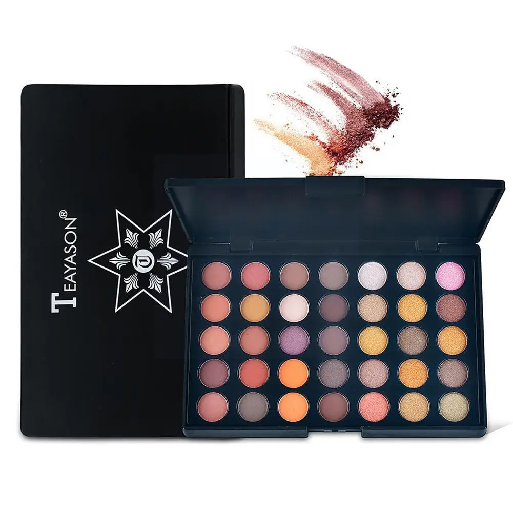 40 цветов матовые тени для век Палитра блестящие макияж водостойкий мерцающий