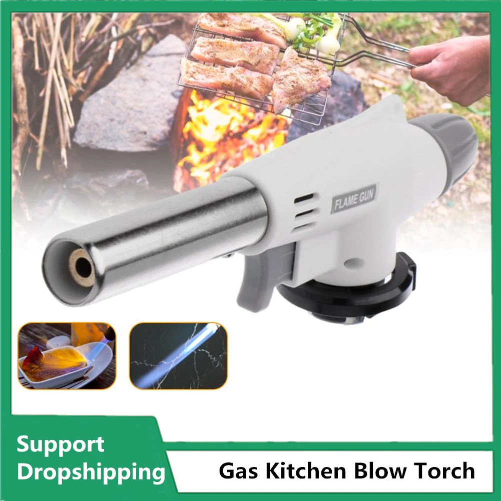 Барбекю Портативный металл пламени пистолет Отопление зажигания бутан кемпинга