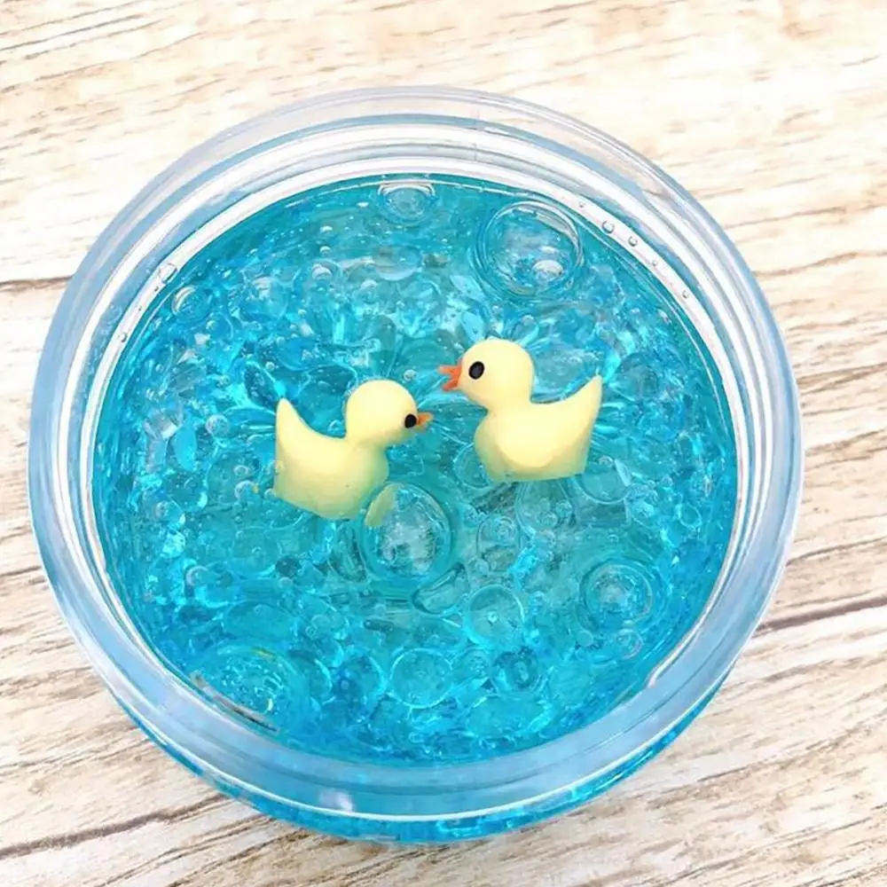 Figet toys-plastilina de algod&oacute;n para ni&ntilde;os, arcilla polim&eacute;rica Antiestr&eacute;s con dise&ntilde;o de pato, blandibl&uacute; transparente, juguete de aprendizaje creativo, perfecto para regalo-3