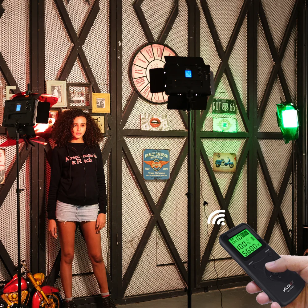 Цена Viltrox VL-S192T 3 набор с регулируемой яркостью двухцветная камера светильник видео со штативом 3300k-5600K CRI95 для студии YouTube заполсветильник