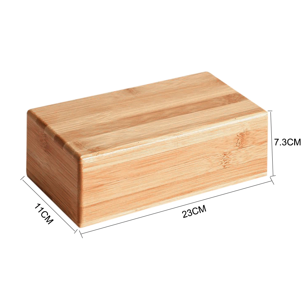 

Wooden Yoga Block Brick Bodybuilding Auxiliary Stretching Aid Brick Household Gym Fitness Exercise Workout Training Equipment