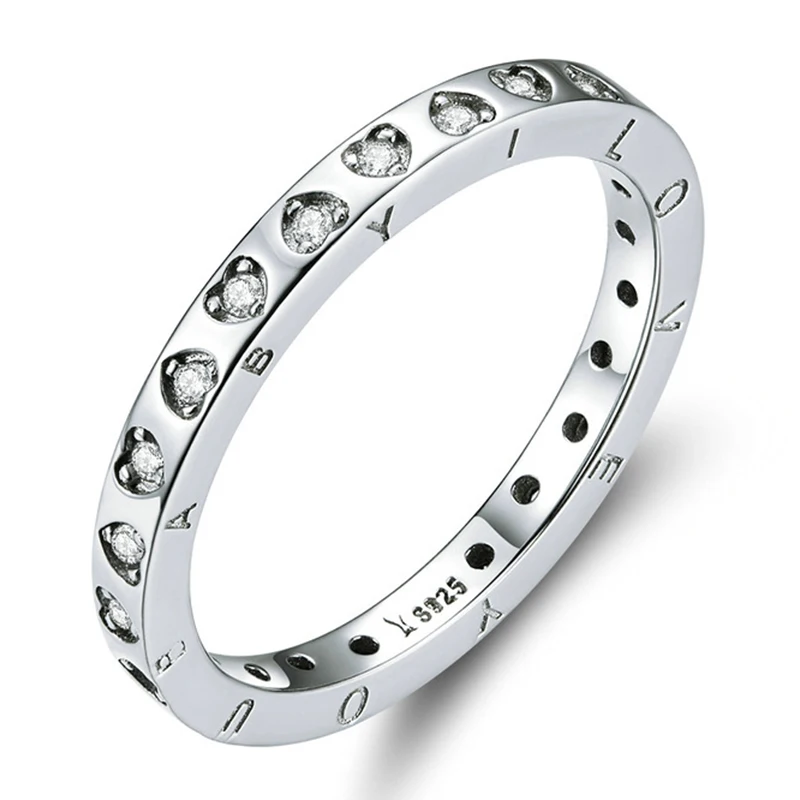 

Hot Sale Silver 925 Jewelry Ring CZ Zircon Fashion Simple For Man Woman Engagement Wedding Ring Girl Original Fine Jewelry Gift