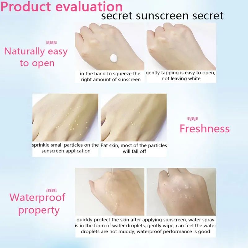 

SPF 50+ Sunscreen Cream Waterproof Long Lasting Face Whitening Moisturizing Skin Care 2019