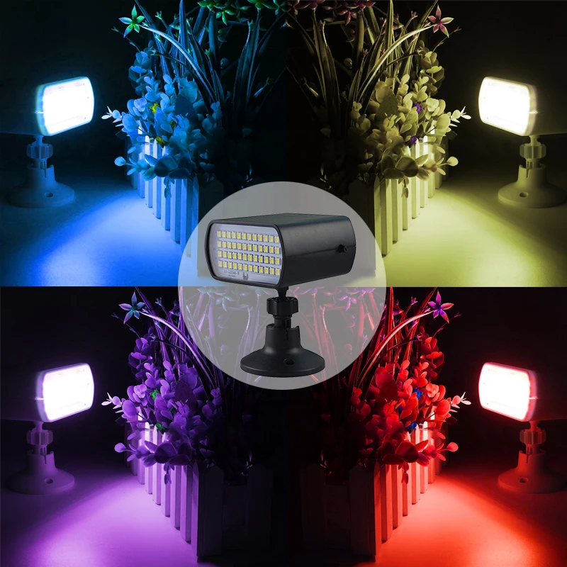 Светодиодный сценический RGB-светильник стробоскоп с 48 светодиодами со звуковым
