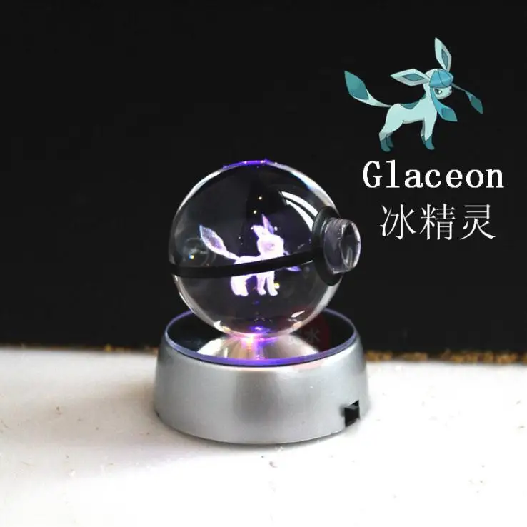 Geng Ghost Elves диаметр 5 см стеклянная настольная лампа Pokemon Go Pocket Monster Mewtwo 3d светодиодный ночной Светильник power Bank 3d лампа - Цвет: Diameter 5cm