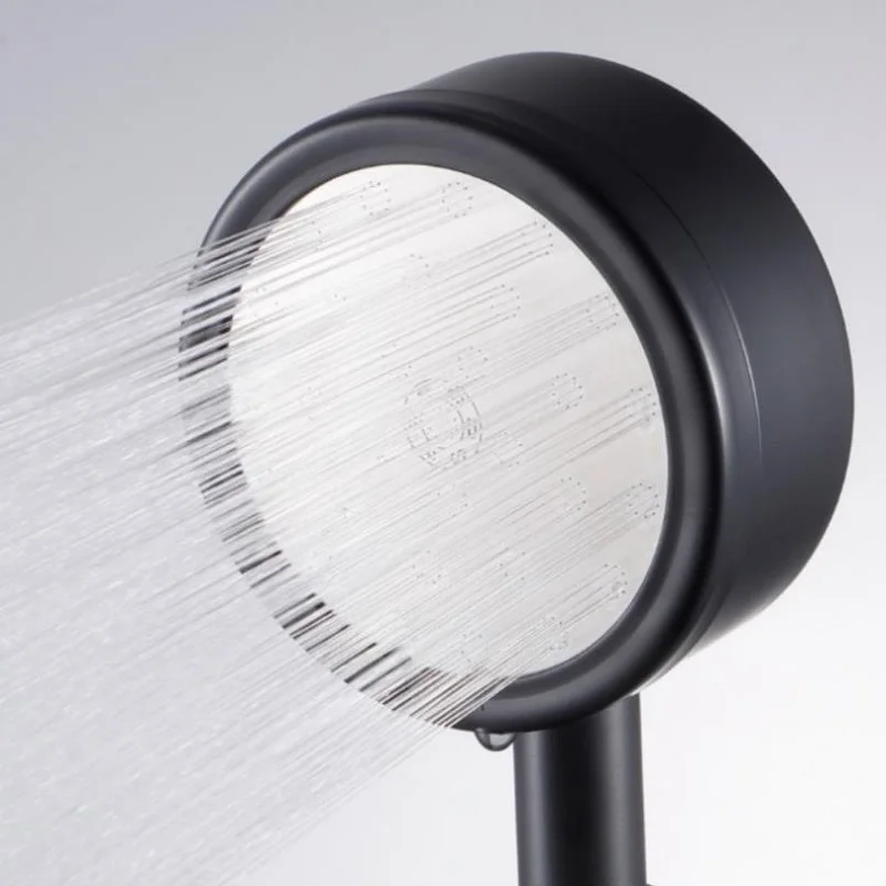 Ручной душ из нержавеющей стали 304 черный матовый ручной настенный смеситель для