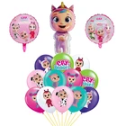 Воздушные шары из фольги Cry Baby, кукла с углами, детская Волшебная слеза для детского плача, декор для вечеринки в честь Дня Рождения, игрушки принцессы для девочек