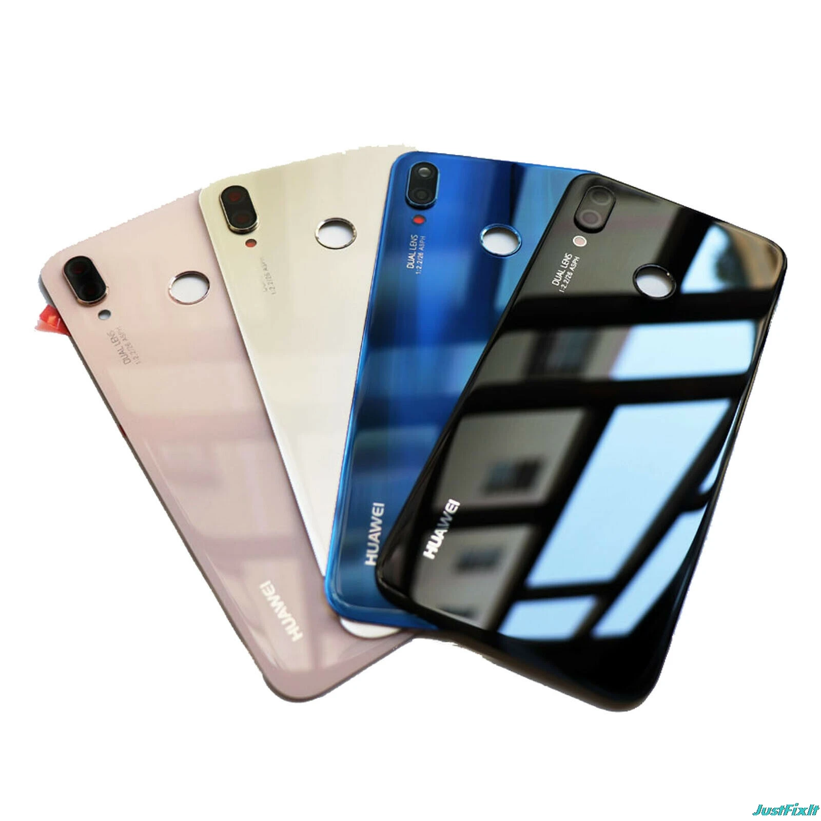 Чехол для аккумулятора Huawei P20 Lite Задняя стеклянная панель Корпус задней двери с