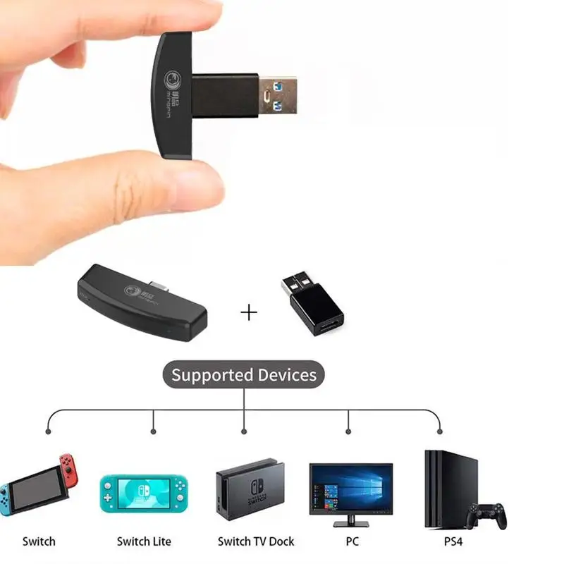 Bluetooth-конвертер для наушников с микрофоном PS4/PS3/ПК USB-адаптер беспроводной