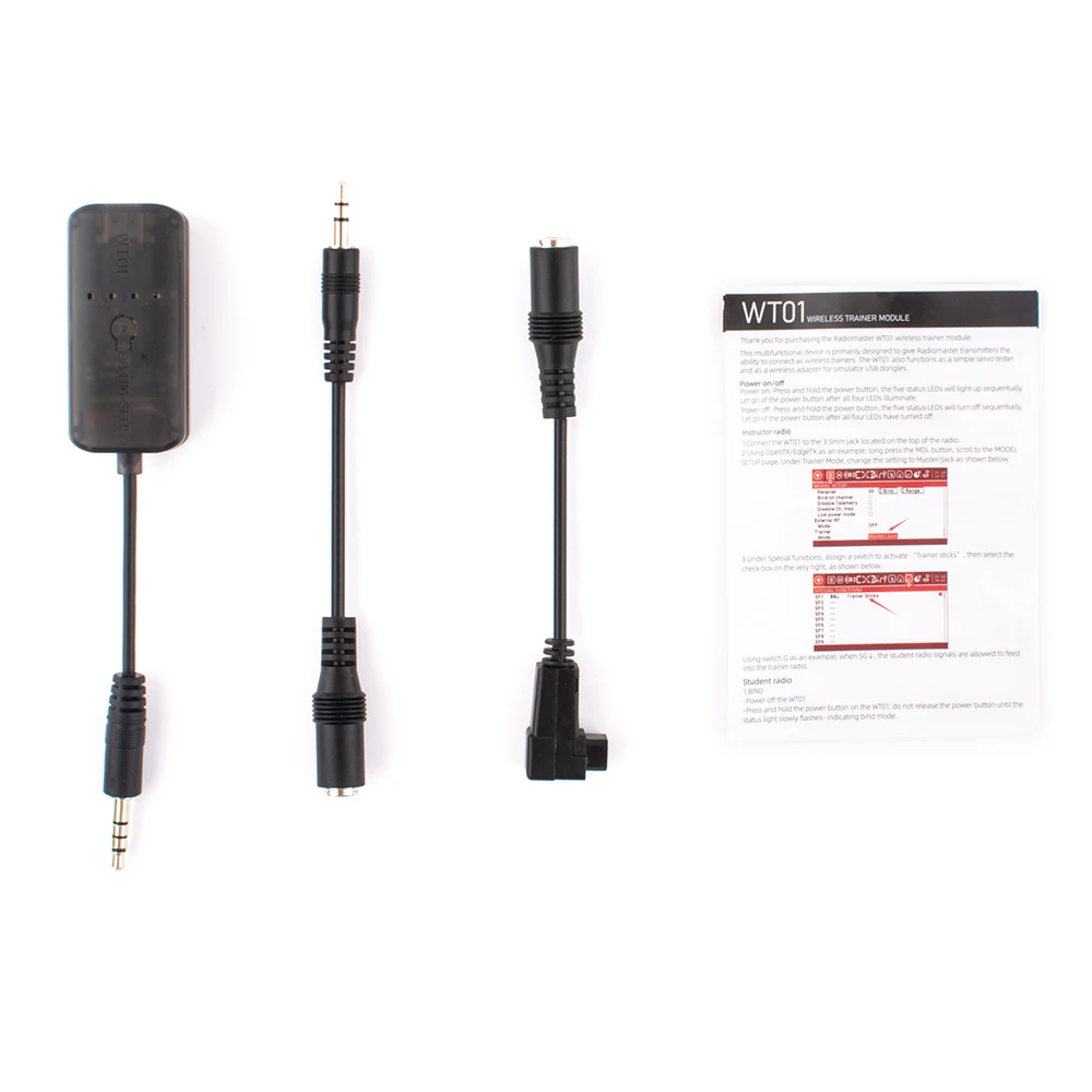

RadioMaster WT01 Wireless Trainer Adapter Multi-protocol Support D8 D16 SFHSS