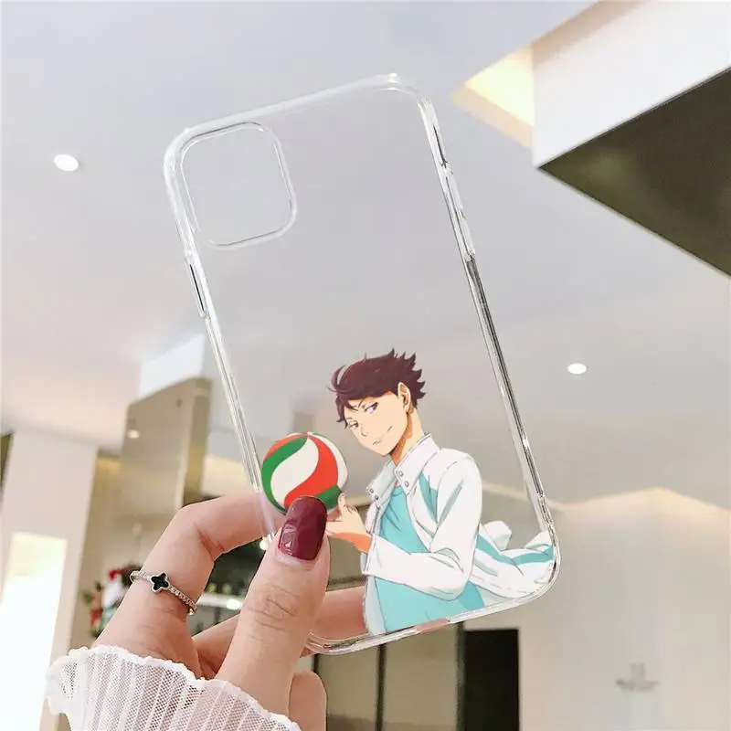 

Haikyuu Oikawa Phone Case Transparent Clear for iPhone 11 12 mini pro XS MAX 8 7 6 6S Plus X 5S SE XR 2020