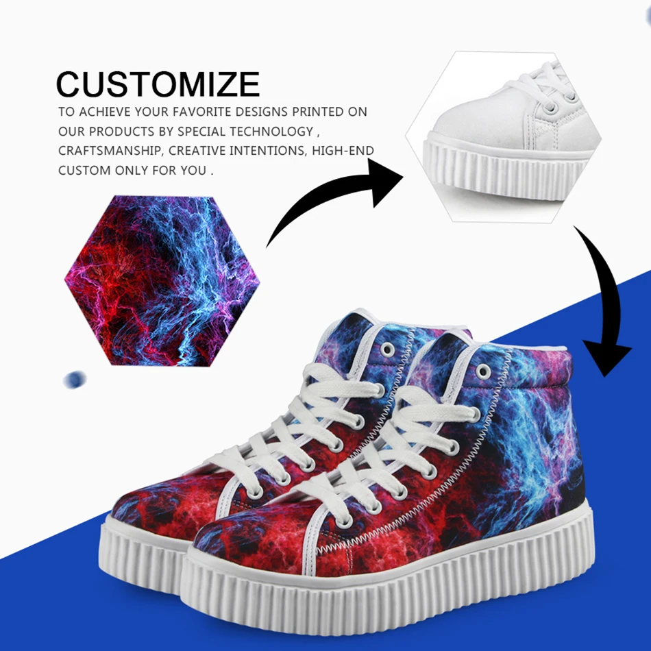 

Doginthehole Custom Design/Logo Print Women Platform Shoes Casual Walking Flat Footwear Lady Autumn Outdoor Breathable Heighten