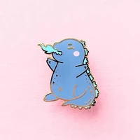 movie cartoon cute little monster godzilla charizard hard enamel badge brooch backpack lapel pin party jewelry kawaii gift