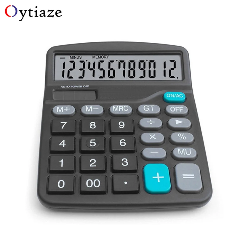 Офисный калькулятор коммерческий инструмент на солнечной батарее 12 значный