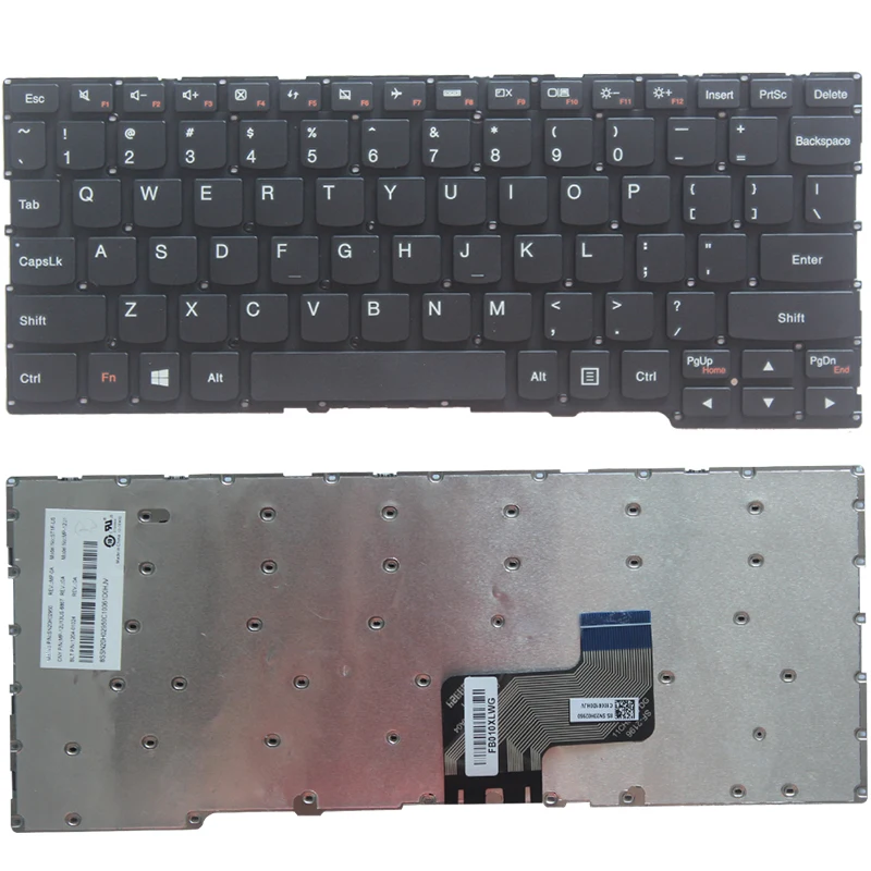 Новая клавиатура US для Lenovo Yoga 700-11ISK 700-11 80QE Flex 3-1120 Flex 3-1130 чёрная клавиатура US для ноутбука