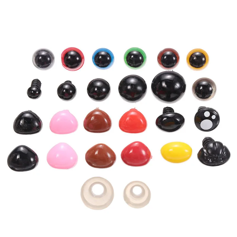 Caja de pl&aacute;stico para ojos de seguridad, accesorios para hacer mu&ntilde;ecas, oso de peluche, Animal de peluche, 6mm-14mm, 1040 Uds.-3