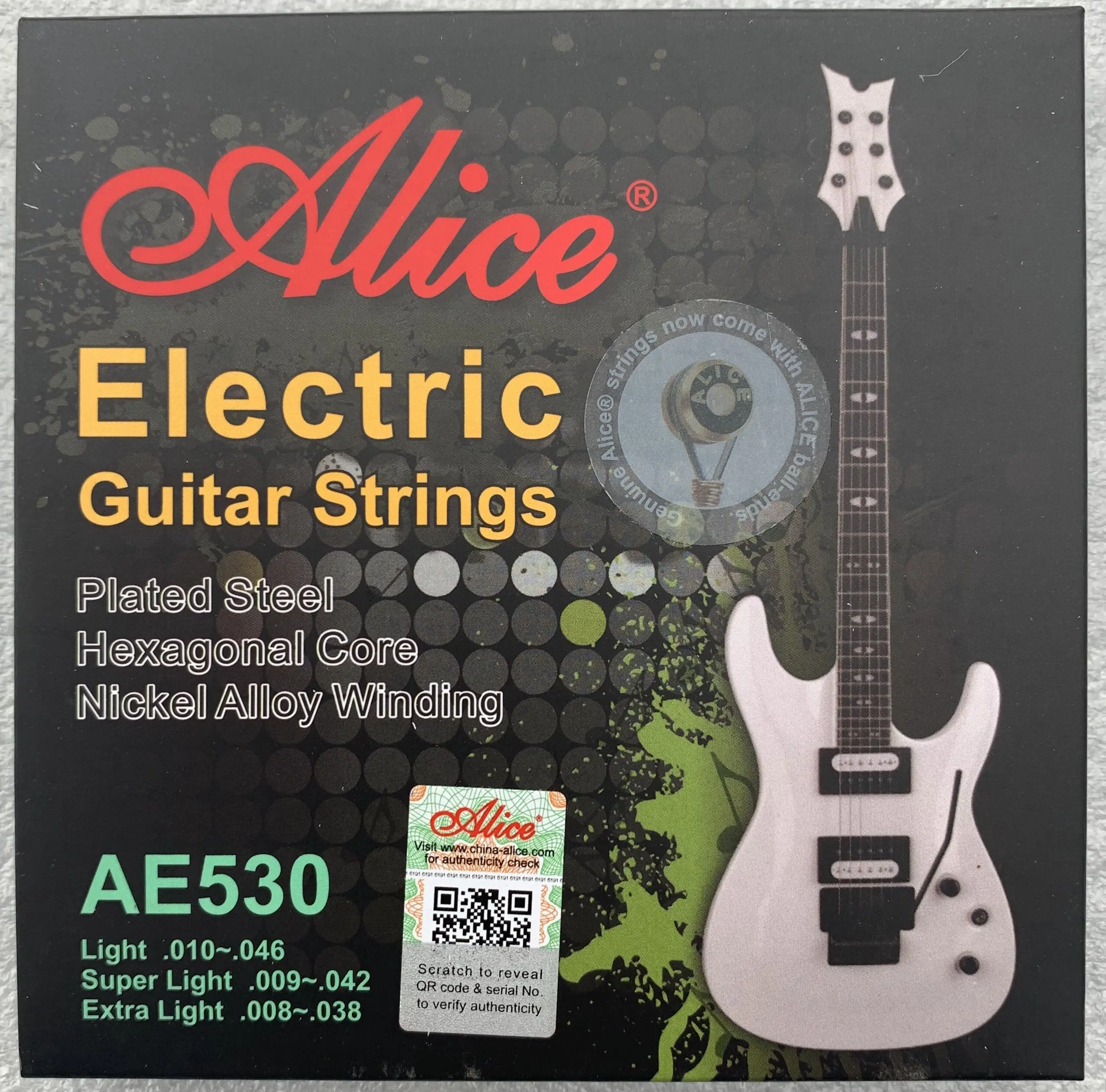 

Professional Discount Alice Strings for Electric Guitar Plated Steel Hexagonal Core Nickel Alloy Winding Accessories AE530-L