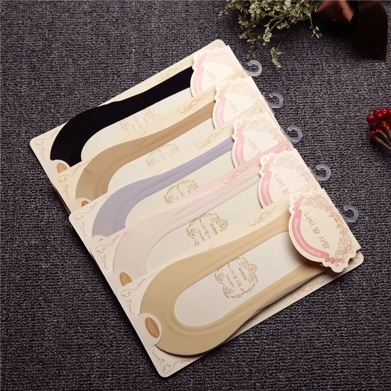 

Ice Silk Boat Socks Solid Color Female Invisible Seamless Super Shallow Silicone Short Socks Female Low Cut Ankle Summer Sock