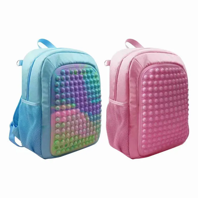 

New POP Its Backpack Hot Push Bubble Fidget Toys Adult Stress Relief Toy Antistress Soft Squishy Anti-Stress Gift Schoolbag Gift