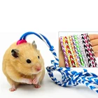 Регулируемая шлейка ручной работы, 1,4 м, шлейка-поводок для домашних животных, шлейка для хомяка, кролика, свинцовый ошейник