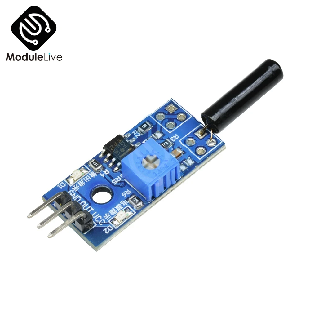 DC 3 V-5 V Высокочувствительный переключатель вибрации LM393 переключатель датчика вибрации модуль инструменты ударный переключатель для ардуино вентилятор авто автомобиль