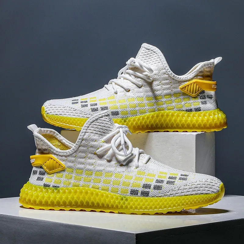 Кроссовки мужские из сетчатого материала Повседневная модная уличная теннисная